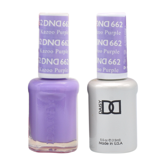 DND Nail Lacquer And Gel Polish, 662, Kazoo Purple, 0.5oz MY0924