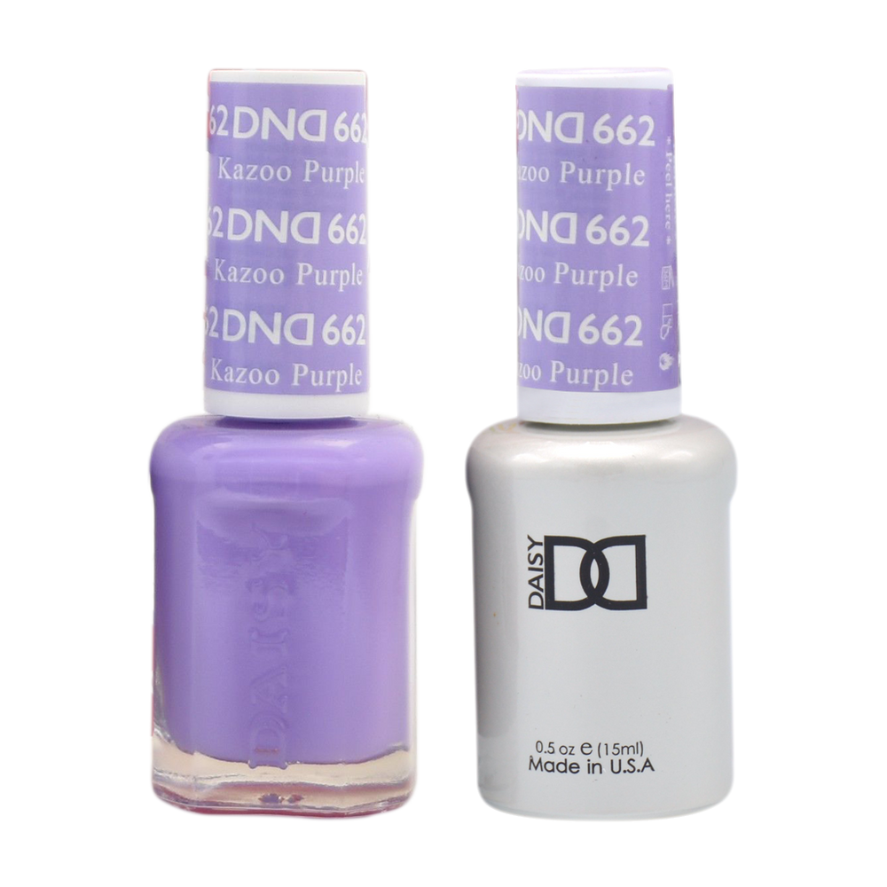 DND Nail Lacquer And Gel Polish, 662, Kazoo Purple, 0.5oz MY0924