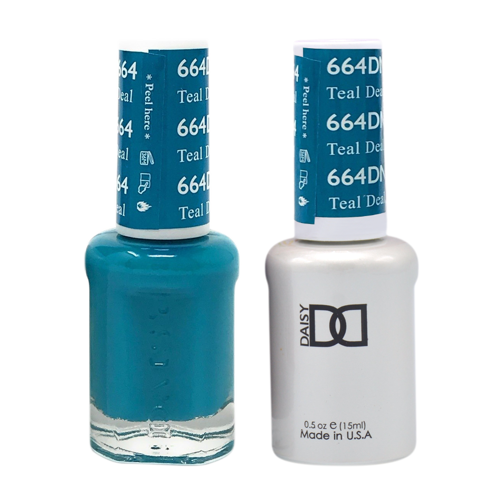 DND Nail Lacquer And Gel Polish, 664, Teal Deal, 0.5oz MY0924