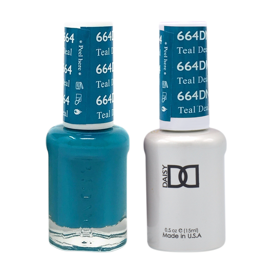 DND Nail Lacquer And Gel Polish, 664, Teal Deal, 0.5oz MY0924