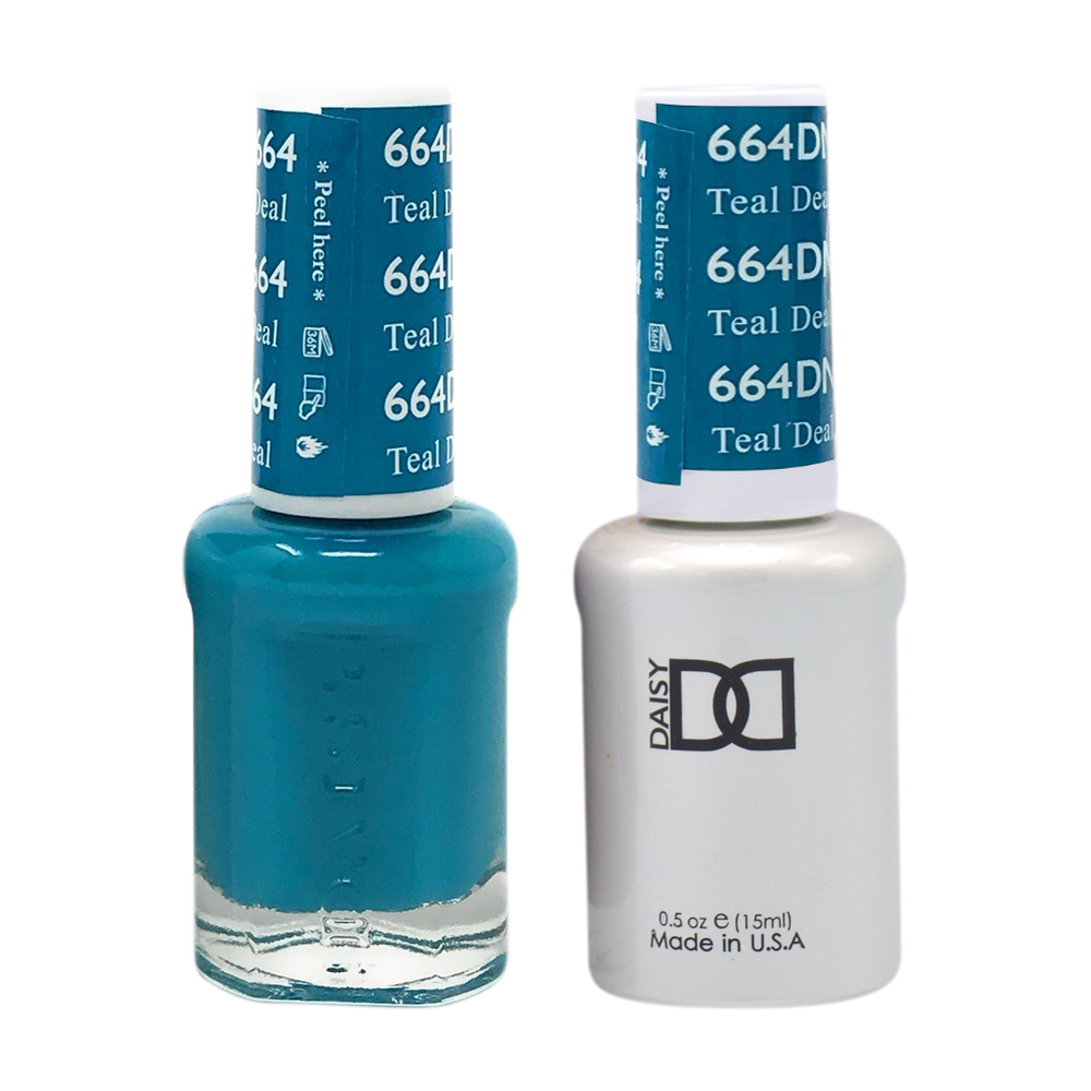 DND Nail Lacquer And Gel Polish, 664, Teal Deal, 0.5oz MY0924