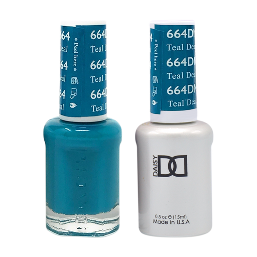 DND Nail Lacquer And Gel Polish, 664, Teal Deal, 0.5oz MY0924