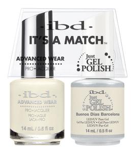 IBD Just Gel Polish, 66586, It's A Match Duo, Buenos Dias Barcelona, 0.5oz KK