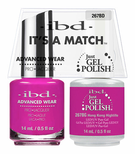 IBD Just Gel Polish, 66590, It's A Match Duo, Hong Kong Highlife, 0.5oz KK
