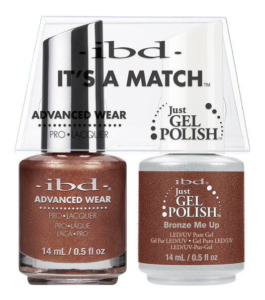 IBD Just Gel Polish, 66652, It's A Match Duo, Bronze Me Up, 0.5oz KK