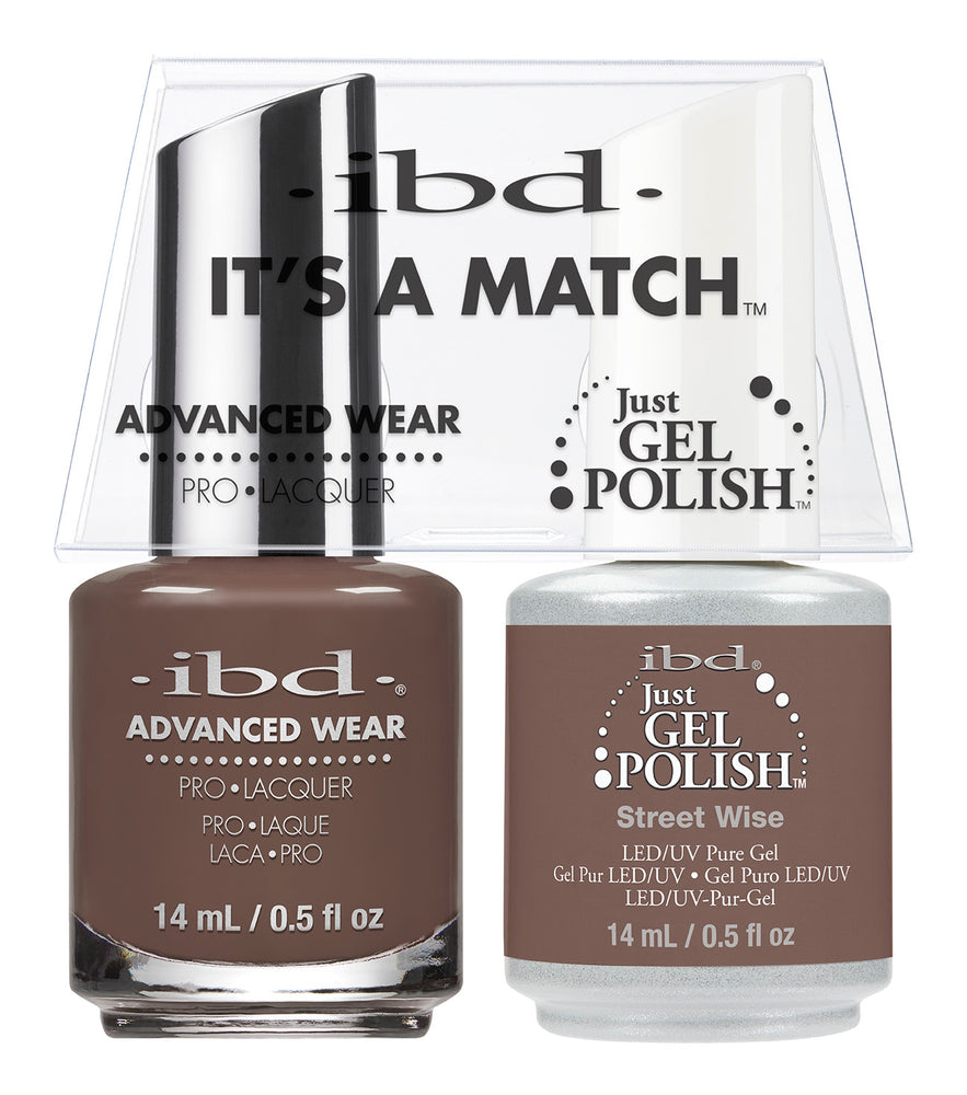 IBD Just Gel Polish, 66653, It's A Match Duo, Streetwise, 0.5oz KK