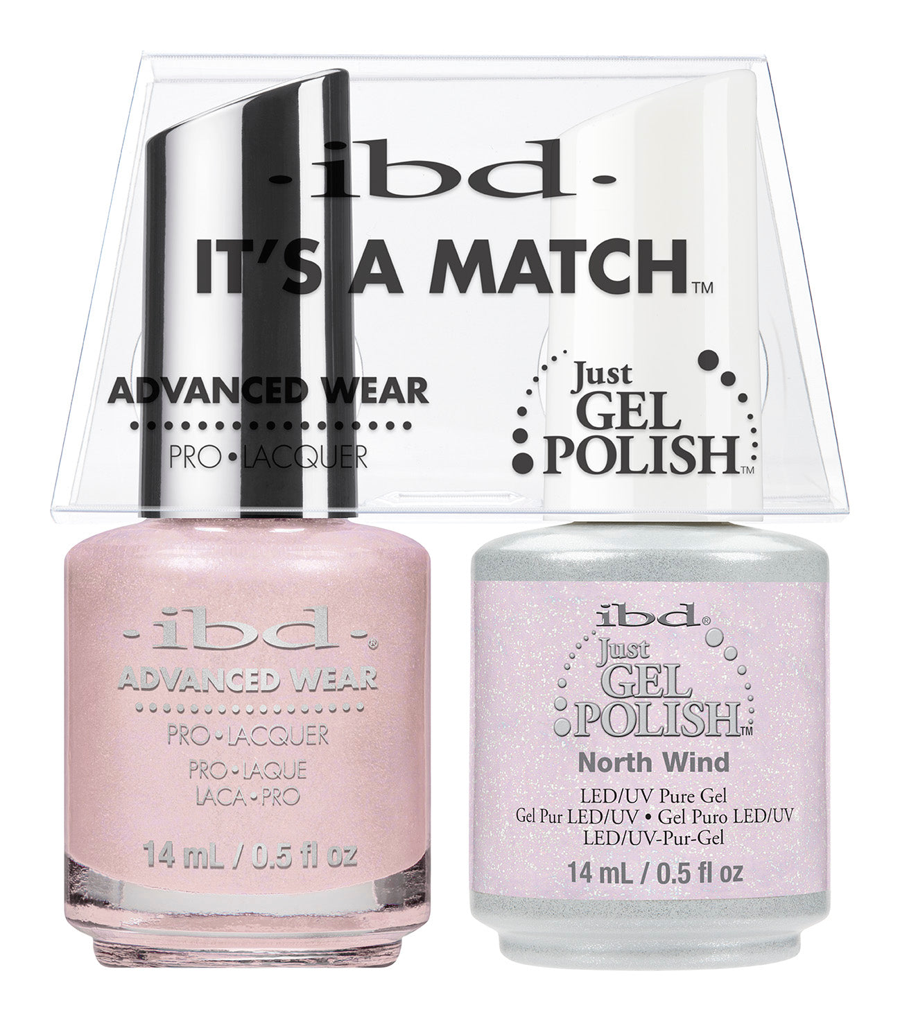 IBD Just Gel Polish, 66654, It's A Match Duo, North Wind, 0.5oz KK