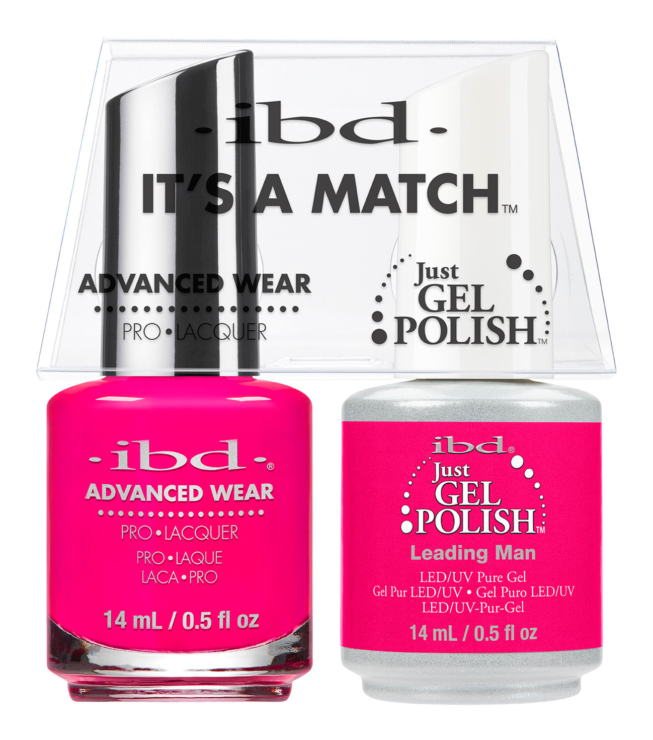 IBD Just Gel Polish, 66657, It's A Match Duo, Leading Man, 0.5oz KK