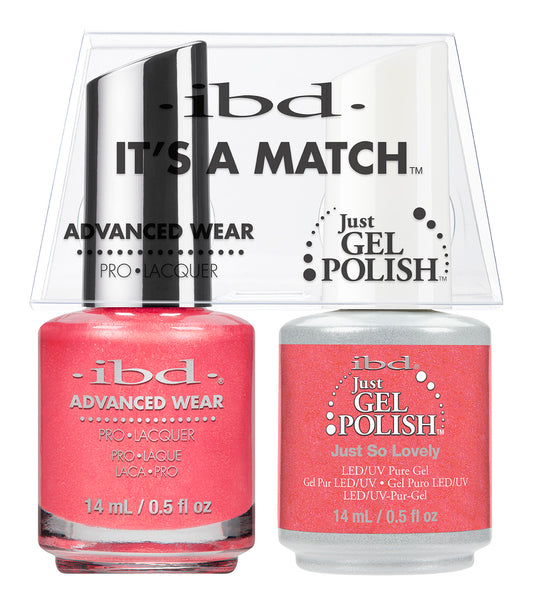 IBD Just Gel Polish, 66661, It's A Match Duo, Just So Lovely, 0.5oz KK