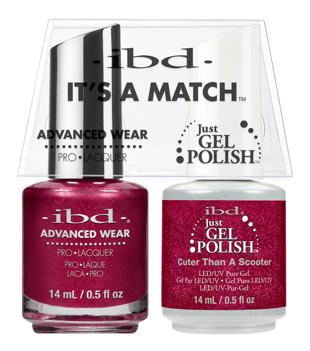 IBD Just Gel Polish, 66669, It's A Match Duo, Cuter Than A Scooter, 0.5oz KK
