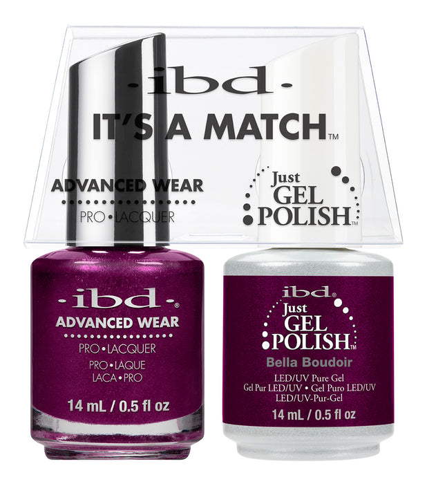 IBD Just Gel Polish, 66674, It's A Match Duo, Bella Boudoir, 0.5oz KK