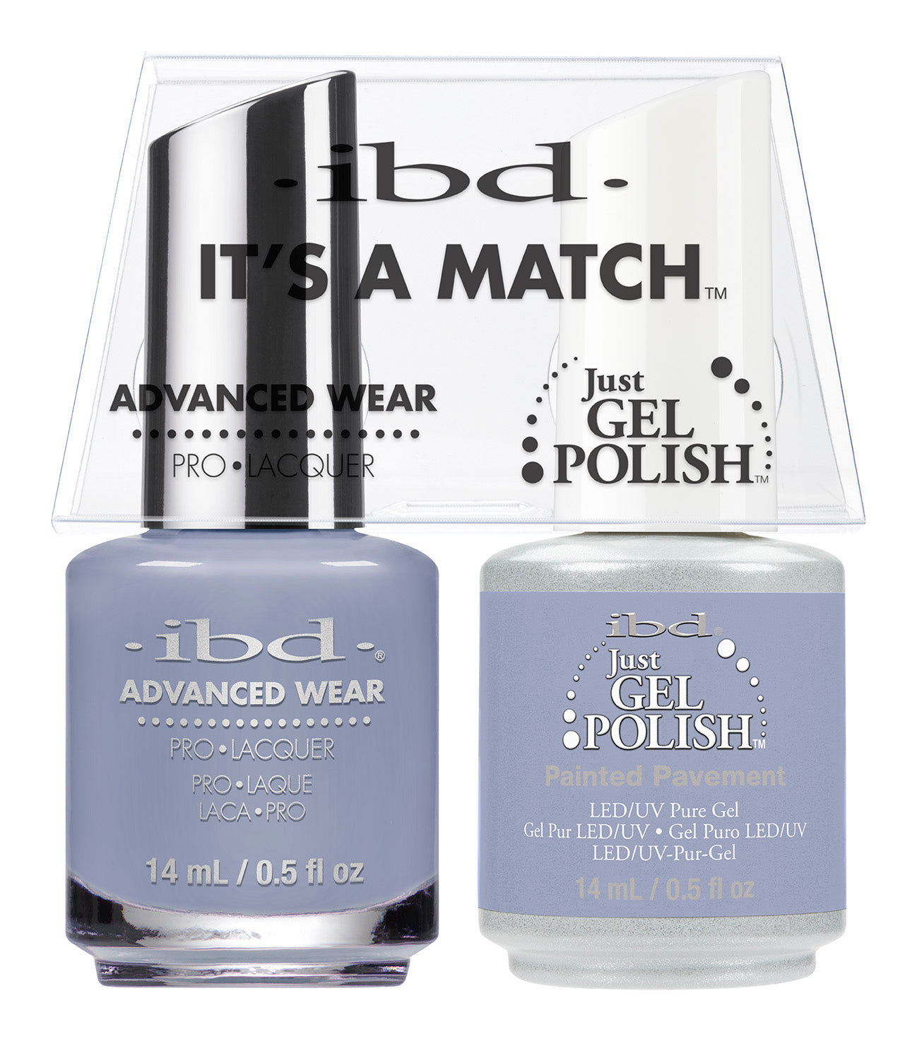 IBD Just Gel Polish, 66679, It's A Match Duo, Panted Pavement, 0.5oz KK