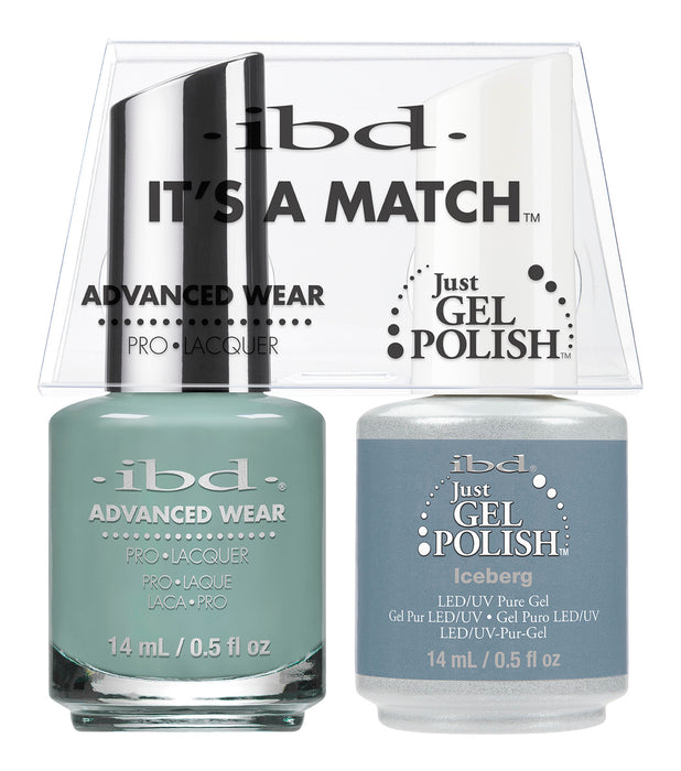 IBD Just Gel Polish, 66680, It's A Match Duo, Iceberg, 0.5oz KK