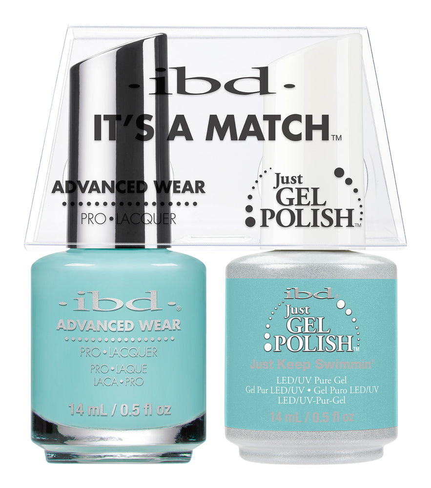 IBD Just Gel Polish, 66681, It's A Match Duo, Just Keep Swimmin, 0.5oz KK