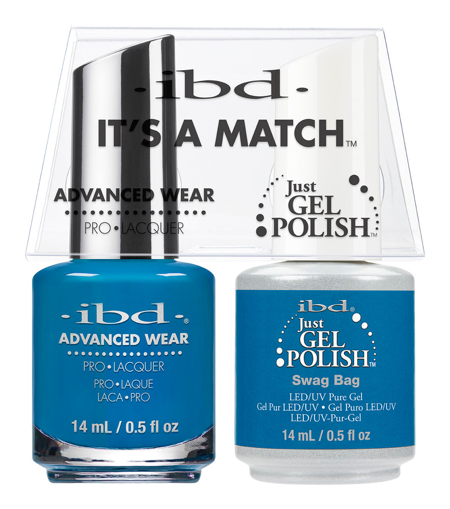 IBD Just Gel Polish, 66683, It's A Match Duo, Swag Bag, 0.5oz KK