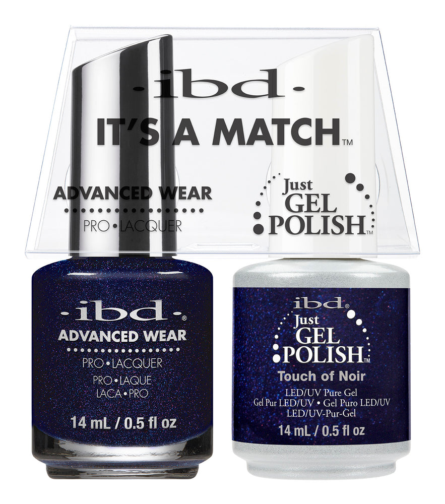 IBD Just Gel Polish, 66685, It's A Match Duo, Touch Of Noir, 0.5oz KK