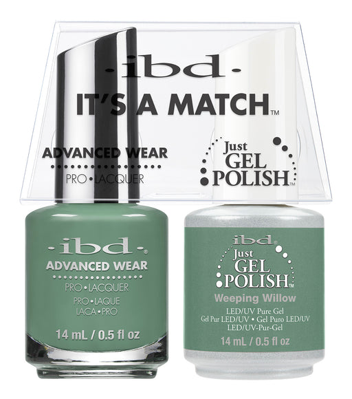 IBD Just Gel Polish, 66687, It's A Match Duo, Weeping Willow, 0.5oz KK