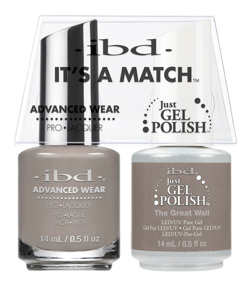 IBD Just Gel Polish, 66688, It's A Match Duo, The Great Wall, 0.5oz KK