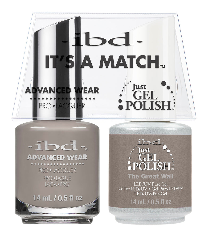 IBD Just Gel Polish, 66688, It's A Match Duo, The Great Wall, 0.5oz KK
