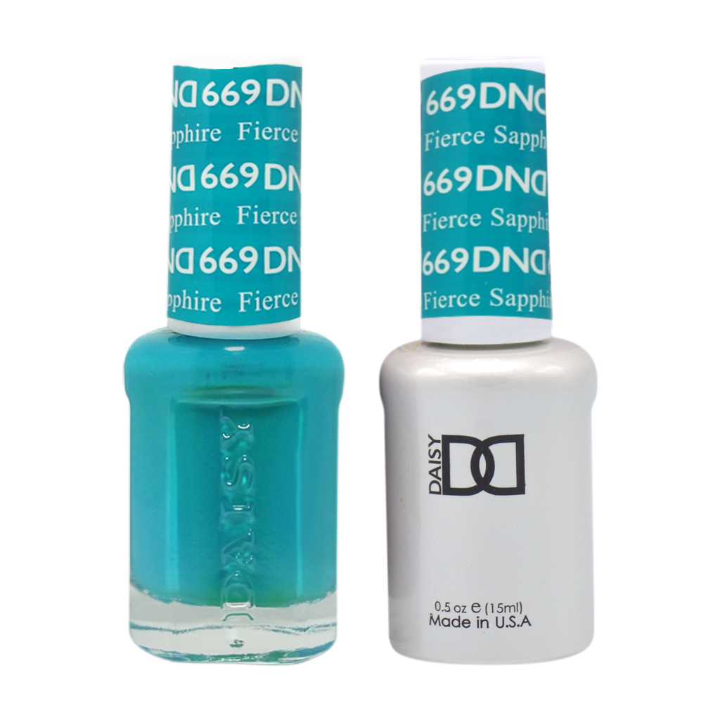 DND Nail Lacquer And Gel Polish, 669, Fierce Sapphire, 0.5oz MY0924