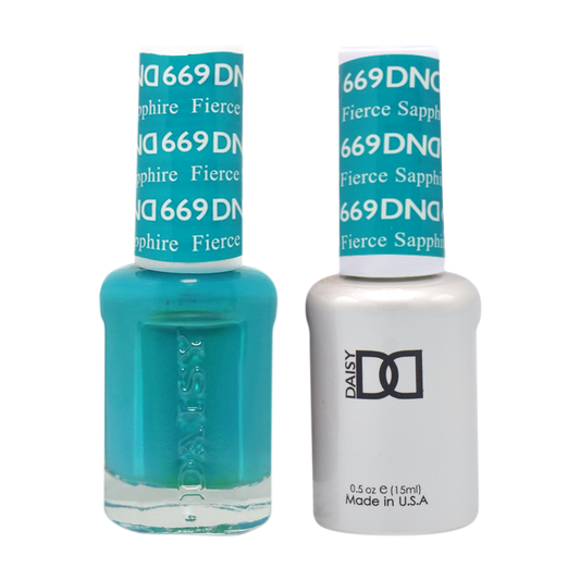 DND Nail Lacquer And Gel Polish, 669, Fierce Sapphire, 0.5oz MY0924