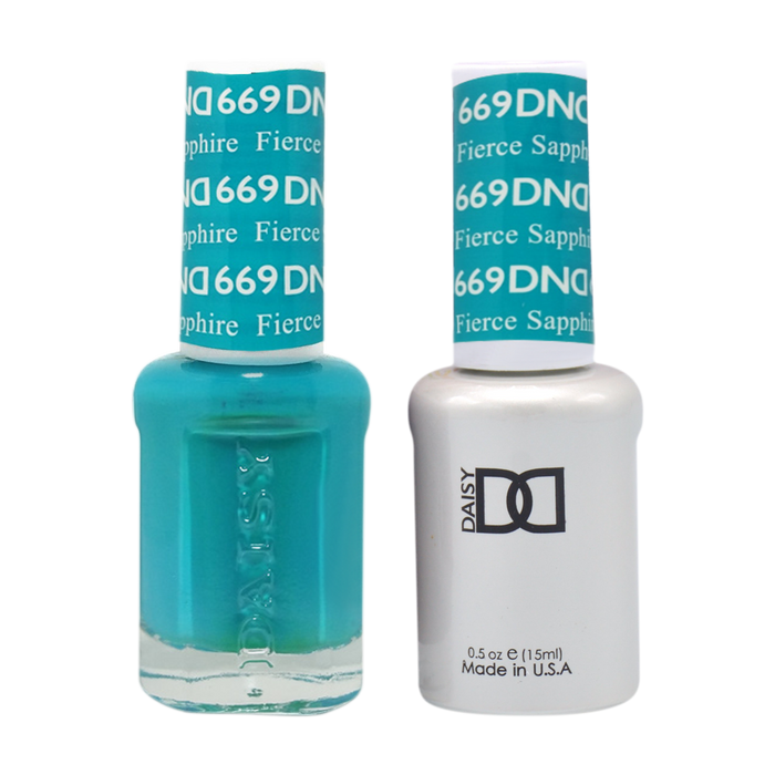 DND Nail Lacquer And Gel Polish, 669, Fierce Sapphire, 0.5oz MY0924