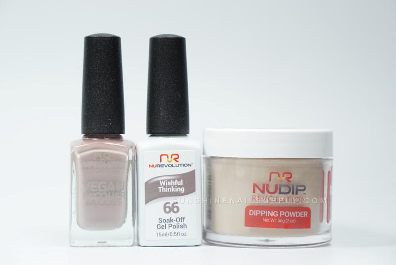 NuRevolution 3in1 Dipping Powder + Gel Polish + Nail Lacquer, 066, Wishful Thinking OK1129