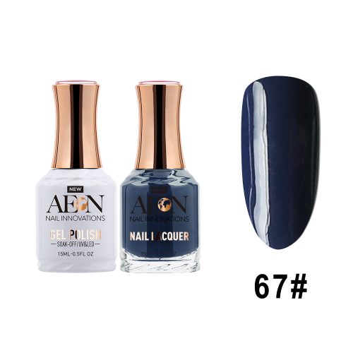 AEON  Gel Polish + Nail Lacquer, 067, Open Sea, 0.5oz OK0326LK