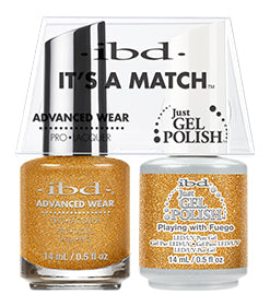 IBD Just Gel Polish, 67005, It's A Match Duo, Playing With Fuego, 0.5oz KK