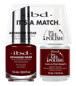 IBD Just Gel Polish, 67007, It's A Match Duo, Love at First Sangria, 0.5oz KKK