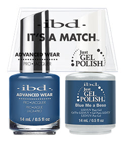 IBD Just Gel Polish, 67010, It's A Match Duo, Blue Me A Beso, 0.5oz KK
