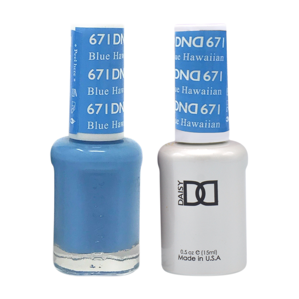 DND Nail Lacquer And Gel Polish, 671, Blue Hawaiian, 0.5oz MY0924