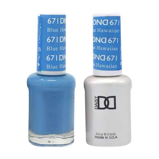 DND Nail Lacquer And Gel Polish, 671, Blue Hawaiian, 0.5oz MY0924