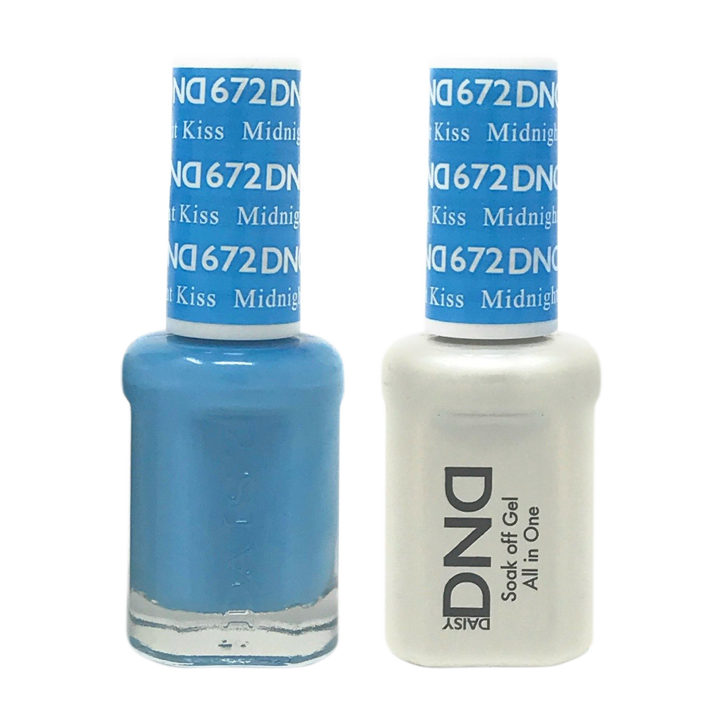 DND Nail Lacquer And Gel Polish, 672, Midnight Kiss, 0.5oz MY0924