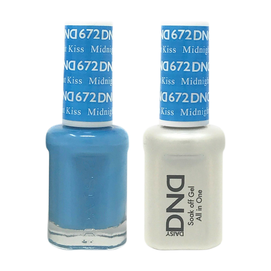 DND Nail Lacquer And Gel Polish, 672, Midnight Kiss, 0.5oz MY0924