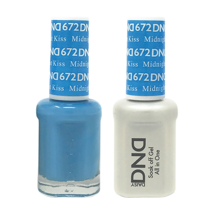 DND Nail Lacquer And Gel Polish, 672, Midnight Kiss, 0.5oz MY0924