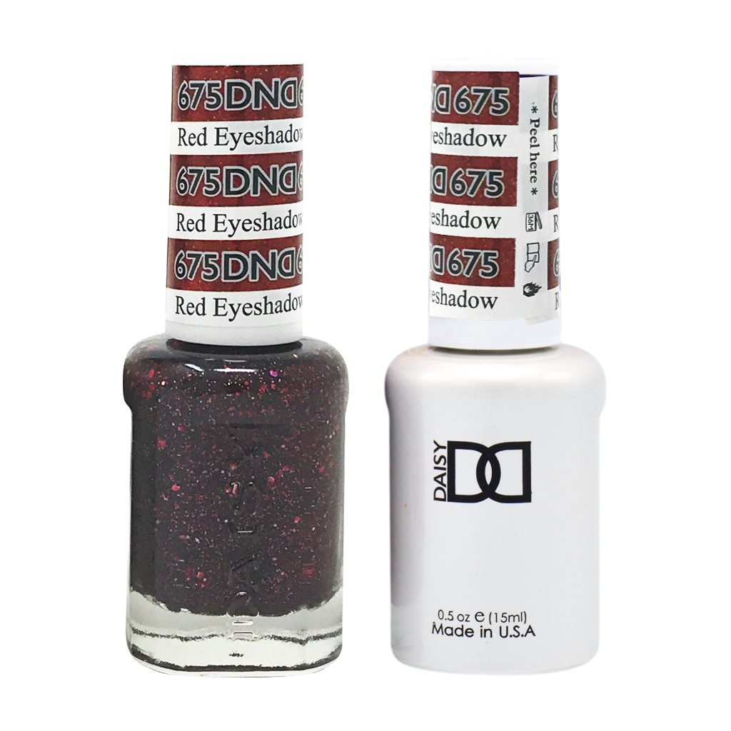 DND Nail Lacquer And Gel Polish, 675, Red Eyeshadow, 0.5oz MY0924