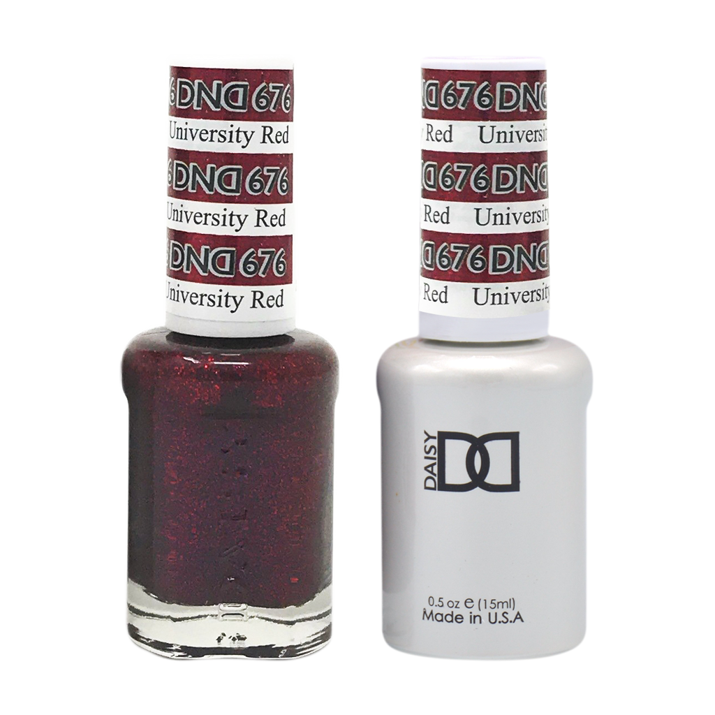 DND Nail Lacquer And Gel Polish, 676, Universal Red, 0.5oz MY0924