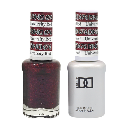 DND Nail Lacquer And Gel Polish, 676, Universal Red, 0.5oz MY0924