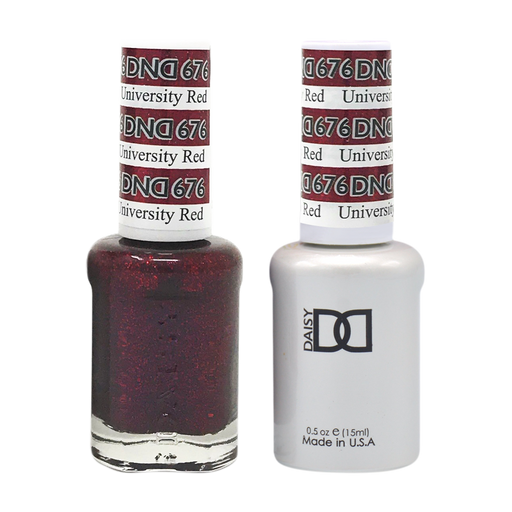 DND Nail Lacquer And Gel Polish, 676, Universal Red, 0.5oz MY0924