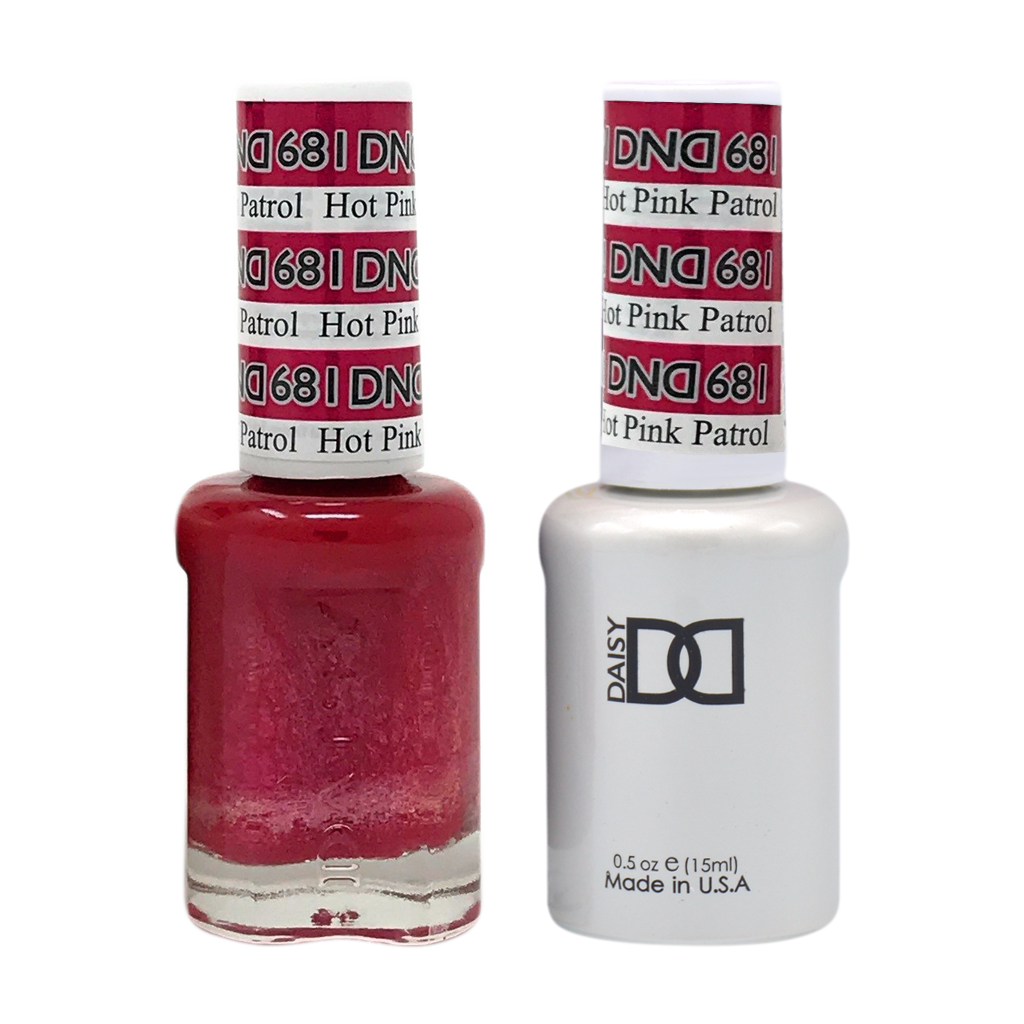 DND Nail Lacquer And Gel Polish, 681, Hot Pink Patrol, 0.5oz MY0924