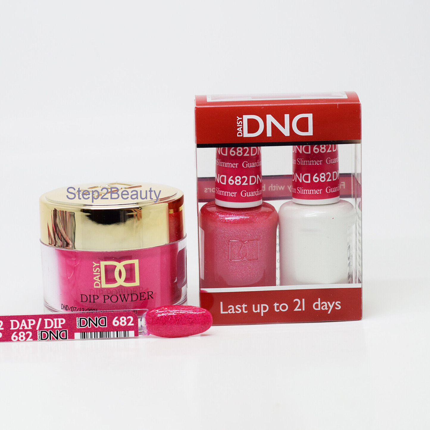 DND 3in1 Acrylic/Dipping Powder + Gel Polish + Nail Lacquer, 682, Guardian Slimmer