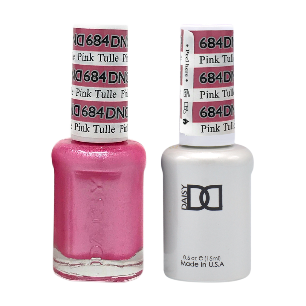 DND Nail Lacquer And Gel Polish, 684, Pink Tulle, 0.5oz MY0924