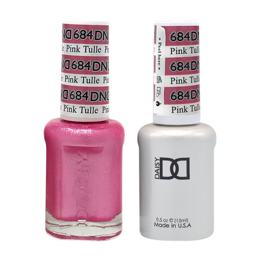 DND Nail Lacquer And Gel Polish, 684, Pink Tulle, 0.5oz MY0924