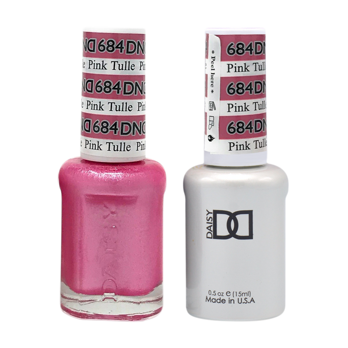 DND Nail Lacquer And Gel Polish, 684, Pink Tulle, 0.5oz MY0924