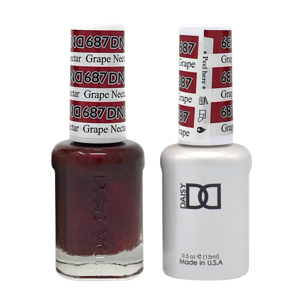 DND Nail Lacquer And Gel Polish, 687, Grape Nectar, 0.5oz MY0924