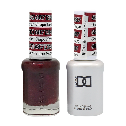 DND Nail Lacquer And Gel Polish, 687, Grape Nectar, 0.5oz MY0924