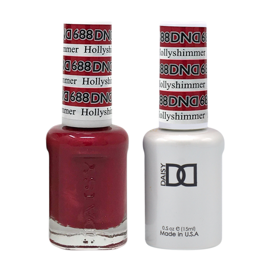 DND Nail Lacquer And Gel Polish, 688, Hollyshimmer, 0.5oz MY0924