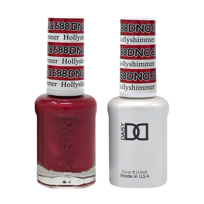 DND Nail Lacquer And Gel Polish, 688, Hollyshimmer, 0.5oz MY0924