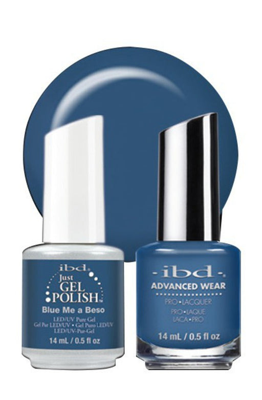 IBD Just Gel Polish, 751-1011368, It's A Match Duo, Love Lola Collection, Blue Me A Beso (Creme), 0.5oz KK